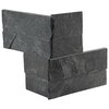 Msi Premium Black Mini Splitface Ledger Panel 4.5 In. X 16 In. Natural Slate Wall Tile, 10PK ZOR-PNL-0076